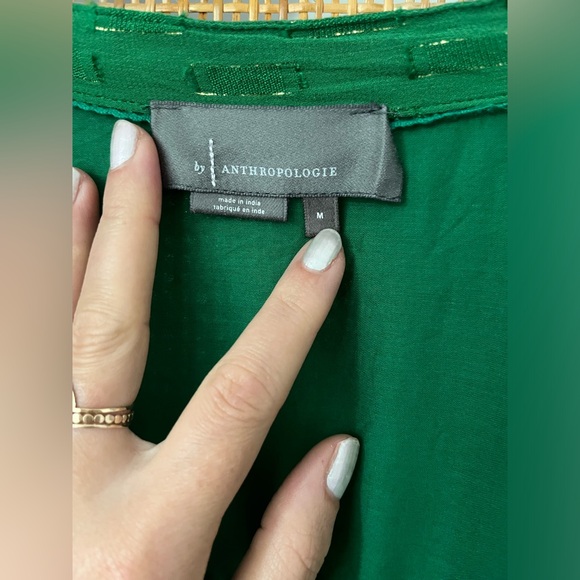 anthropologie allene shimmer maxi dress - Picture 9 of 10